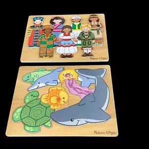 2 rompecabezas Melissa & Doug / Vida marina / y / Trabajo que la gente hace - Imagen 1 de 1