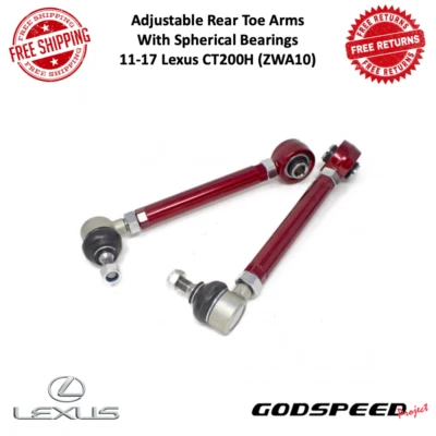 Godspeed Adj. Brazos traseros con rodamientos esféricos para 11-17 Lexus CT200H (ZWA10) Foto 1 de 4