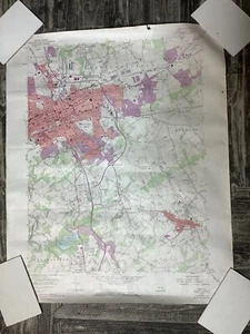 Vintage York PA Geological Survey Topography Map 1927 With Revisions From 1968 - Bild 1 von 11