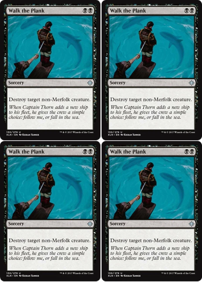 MTG - 4x WALK THE PLANK - Ixalan (U) - Image 1 of 1