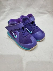 Nike Lebron 9 TD 472663-500 Toddler Purple Basketball Shoes Size US 6C - Picture 1 of 11