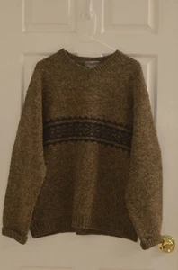 Easter Mountain Sports-EMS-Dark Olive? Mens 100% Wool Sweater Sz L - Picture 1 of 7