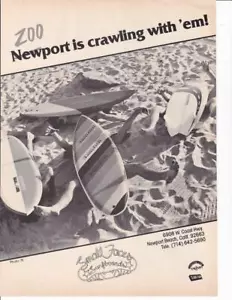 1981 Small Faces Surfboards Ad /Great Art / Newport Beach - Picture 1 of 1