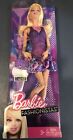 Mattel X7870 Barbie Fashionistas Doll Purple Dress And Hair Streak 2012 MINT