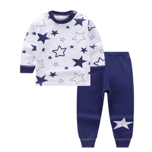 Boys Long Sleeves Sleepwear Pajamas Pyjamas Sets Casual Two Pieces Clothes 4-5T - Picture 1 of 6