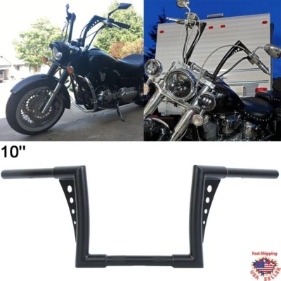 10" Rise APE Hangers Handlebar For Yamaha Road Star Virago V-Star 1100/1300 Foto 1 de 4