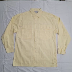 Vintage Goouch Button Down Hemd Gr. S Herren Taschen Gelb Small - Bild 1 von 7