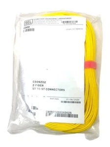 SEL C809Z02 Connecteurs ST VERS ST Jaune 2 Câble Fibre Optique 25 Mètres NEUF - Photo 1/4
