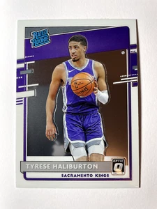 2020-21 Panini Donruss Optic NBA Rated Rookie Tyrese Haliburton Kings RC Card - Picture 1 of 2