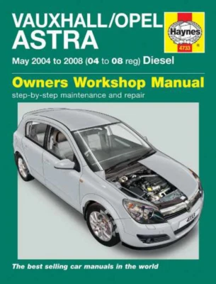 Vauxhall Opel Astra Diesel 2004-2008 Haynes Manual de taller - Imagen 1 de 4