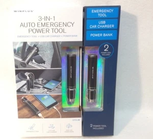 Winplus 3-IN-1 Auto Emergency Power Tool + USB Car Charger + Power Bank - In Box - Picture 1 of 12