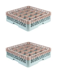 2er Pack Restaurant Geschirrspüler Glasregal mit 20 Fächern und einer Verlängerung - Bild 1 von 10