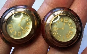 VTG Clock/ Watch Cuff links Sterlite 27mm -RTAI031825 D5-35 - Picture 1 of 2