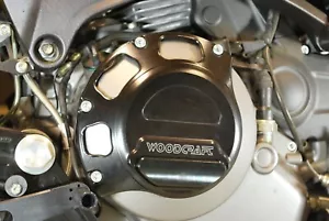 Woodcraft Ducati Wet Clutch RHS Clutch Cover Protector - BLK Skid Pad- 60-0641RB - Picture 1 of 5