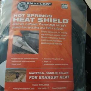 NEW Hot Springs Heat Shield (includes stainless clamp) For Exhaust Heat - Picture 1 of 4