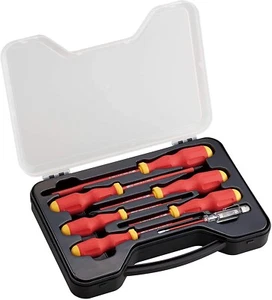 SET CACCIAVITE ELETTRICO ISOLATO TONO AC1000V DC1500V (IEC60900/VDE) ELD7 - Foto 1 di 5