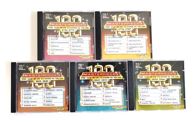 Набор из 5 дисков 100 лучших шедевров классической музыки компакт-диск - Изображение 1 из 2