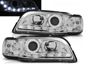 FARI FANALI ANTERIORI LPVO05 VOLVO S40 V40 1996 1997 1998-2000 DAYLIGHT CROMO - Picture 1 of 1