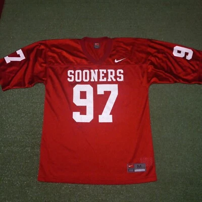 Camiseta de fútbol americano vintage Nike Oklahoma University Sooners para hombre mediana Foto 1 de 4