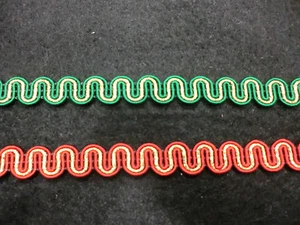 1 MT PASSAMANERIA BORDO BORDURA SERPENTINA DECORAZIONE GALLONE ABBIGLIAMENTO - Picture 1 of 3