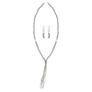 Dezember Diamanten Silber Kette Glieder Kristall Schmuck Halskette Ohrringe - Bild 1 von 1