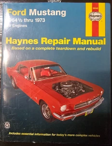 Haynes Repair Manual 1964 1/2 -1973 Ford MUSTANG Teardown & Rebuild #36048 - Picture 1 of 5