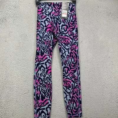 Leggings de compresión Under Armour para mujer XS rosa gris leopardo recortados al tobillo NUEVO Foto 1 de 4