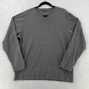 Banana Republic Herren Baumwolle V-Ausschnitt Pullover Sweater Langarm Grau Gr. Large - Bild 1 von 7