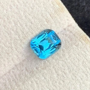 1,15 Karat Neon Blau Turmalin Kissenschliff Natur Afghani Lose Edelstein - Bild 1 von 4