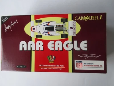 Carousel 1 1:18 Diecast #4706 AAR Eagle #6 Bobby Unser 1972 Indy 500 Pole - Image 1 of 4