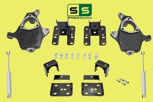 KIT DE CAÍDA 2/4"-2/5" + AMORTIGUADORES PARA 2004-2006 Chevy Silverado GMC Sierra doble cabina - Imagen 1 de 1