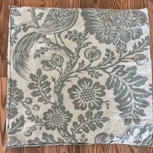 Pottery Barn Arista Palampore EURO Kissenbezug blau grau Vogel Wachtel Rebhuhn - Bild 1 von 9