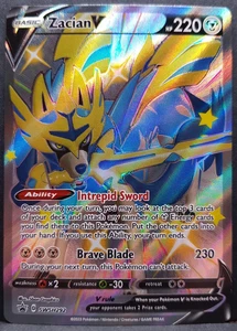 Zacian V SWSH292 Crown Zenith Shiny Full Art Promo Pokémon Pokemon Card ENG NM - Bild 1 von 2
