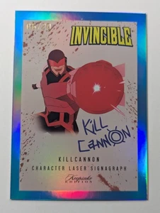 Keepsake Invincible #339 2025 láser azul signagraph Kill Cannon #D 6/20 - Imagen 1 de 2