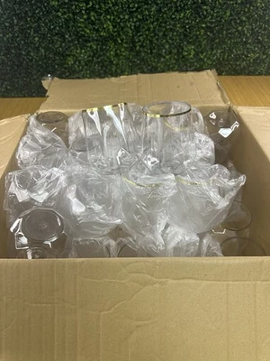 Paquete de 36 copas de vino de plástico diamante, irrompible whisky cóctel dorado Foto 1 de 4