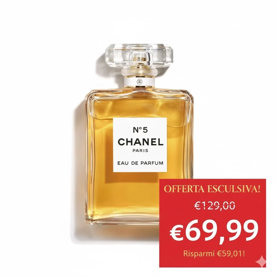 CHANEL N°5 per Donna 100 ml Eau de Parfum Vaporizzatore
