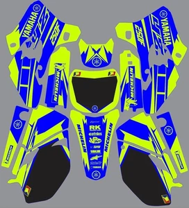 Graphics for Yamaha YZ 250f YZ250f 2003-2005 Sticker decals Highlighter Green - Picture 1 of 1