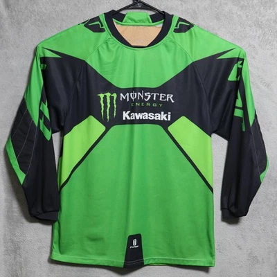 Thor Phase Monster Energy Kawasaki Jersey Mens Medium Green Black Motocross - image 1 of 4