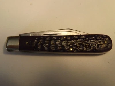 VTG. 1965-1980 CASE XX 6202 1/2 POCKET KNIFE  9 Dot  Jigged Bone Handles-VG - Image 1 of 4