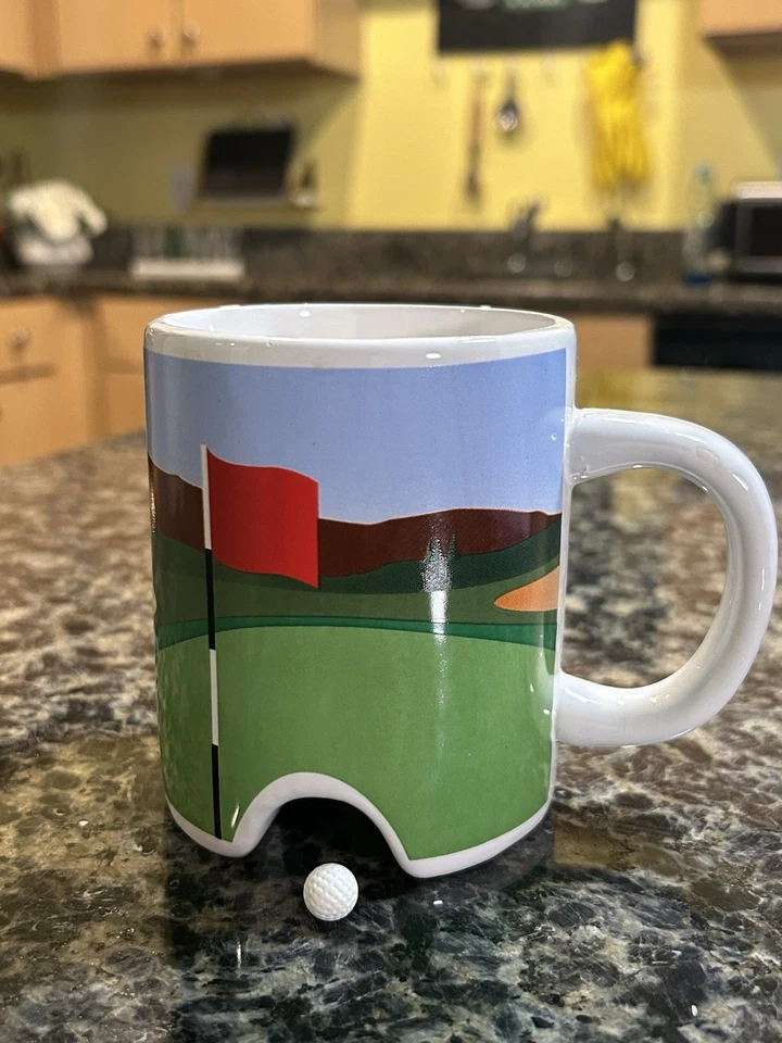 Golf Mug - Putter Cup Coffee Mug - Plus Mini Golf Ball - No Putter - Kikkerland - Image 1 of 4