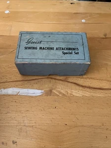 Vintage Greist Sewing Machine Attachments In Box - Picture 1 of 3