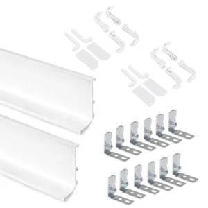 Emuca Lot mit 2 AufLotProfile Gola für Küchenmöbel, Länge 2,35 m, mit Zubehör, - Bild 1 von 4