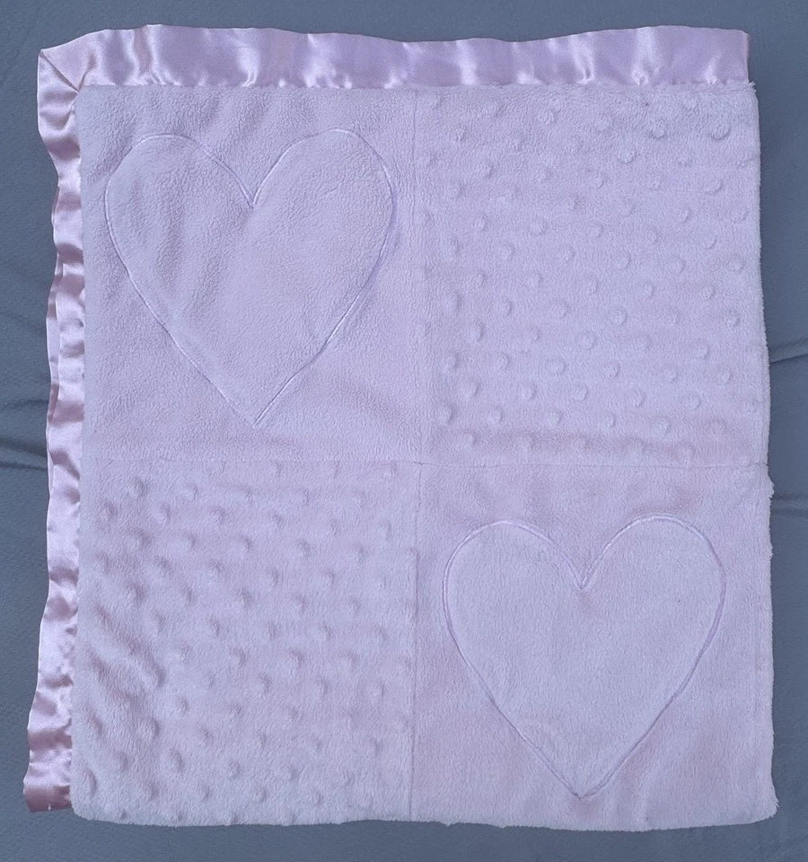 Manta Koala Bebé Rosa Corazón Minky Puntos Borde Satinado De Colección Y2K Bebés Juguetes R Us Foto 1 de 4