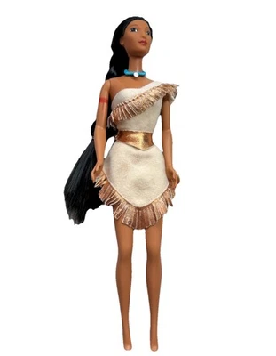 1995 Vintage Disney Pocahontas Barbie por Mattel Sun Colors Boneca Cintura Giratória 13328 - Imagem 1 de 4
