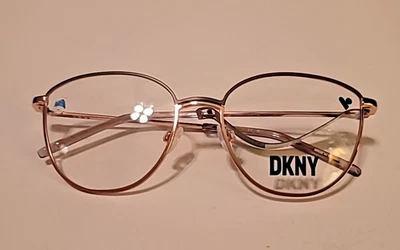 Nuevas monturas de gafas DKNY para mujer DK1027 310 lentes de demostración 53,17,135 metal tono dorado Foto 1 de 4