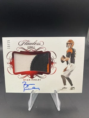 Ryan Finley 2019 Panini Flawless карточка дебютанта RPA с нашивкой с автографом /15 - Изображение 1 из 2