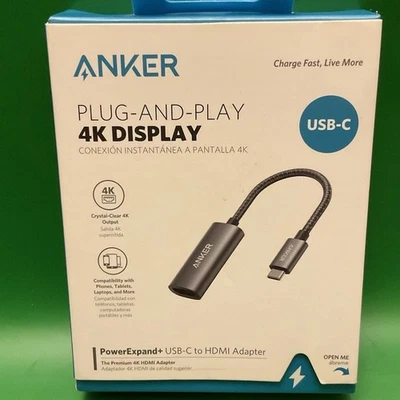 Anker PowerExpand+ USB-C to HDMI Adapter Plug-and-Play 4K Display Output Cable - Image 1 of 4