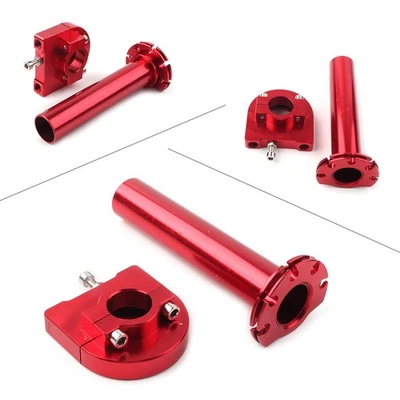 7/8in Turn Twist Throttle Handle Bar Throttle Tube Fit Motorcycle Universal RED Foto 1 de 4