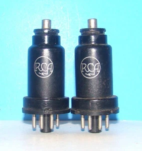 6J7 Cinch Radio Audio Metall Verstärker Vakuum 2 Röhren Ventile getestet 6J7GT 6J7G - Bild 1 von 3