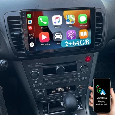 Para Subaru Legacy Outback 2003-2009 Android 15 Carplay Coche Radio Estéreo GPS Navegación Foto 1 de 4